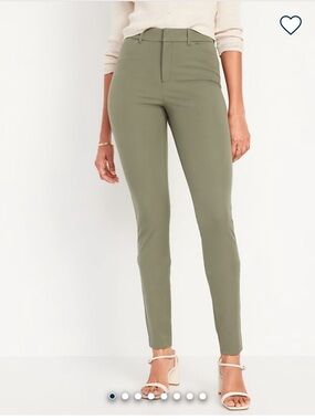 Old Navy Olive High-Rise Pixie Skinny Pants